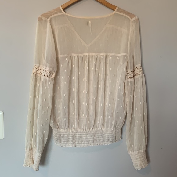 Free People sheer dotted blouse - Picture 8 of 8
